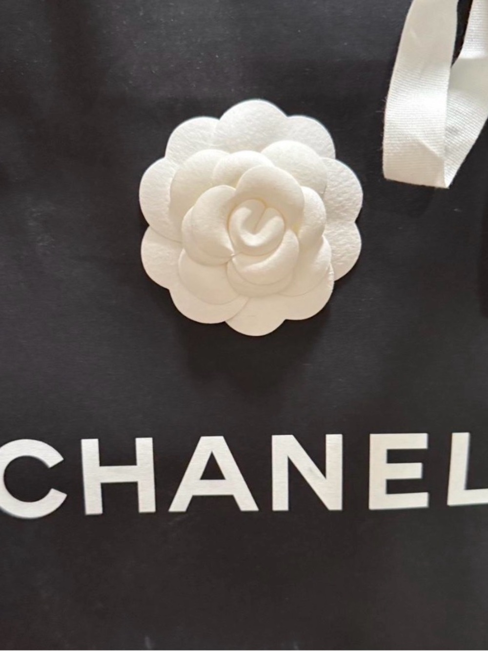 CHANEL White and Black Low-Top Women's Sneakers - Picture 2 of 9